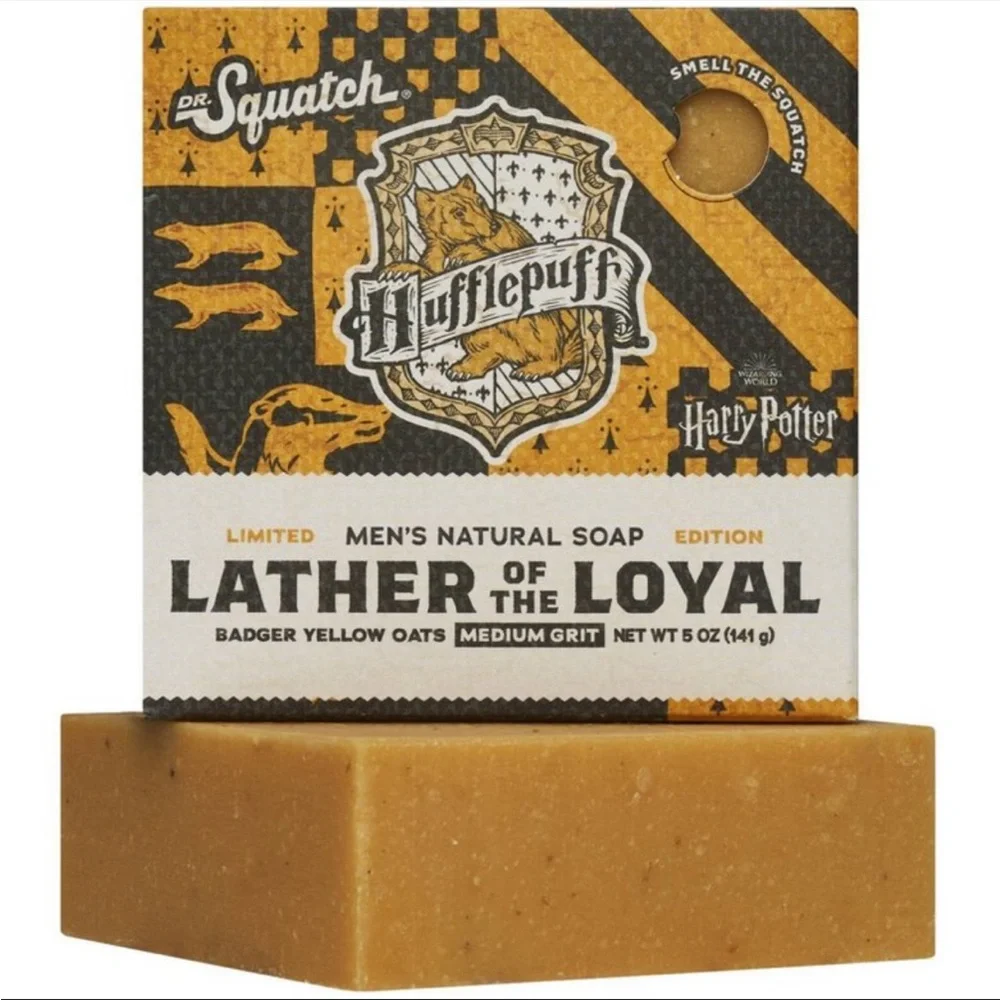Hufflepuff Lather of the Loyal Limited Edition All Natural Soap Bar Gold NWT